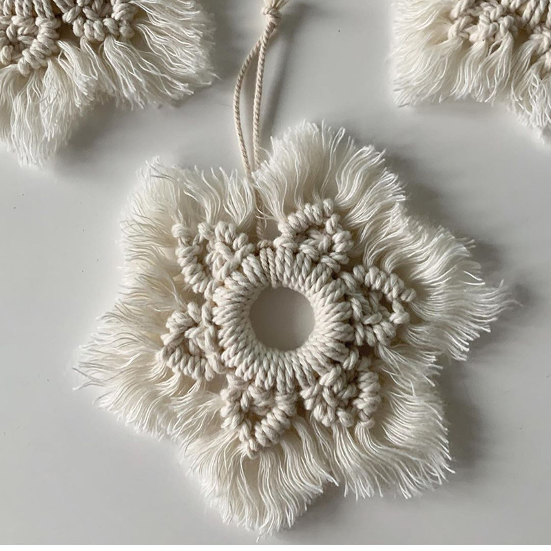 Home Textiles Usa - Handgeweven katoenen ster wanddecoratie in Scandinavische