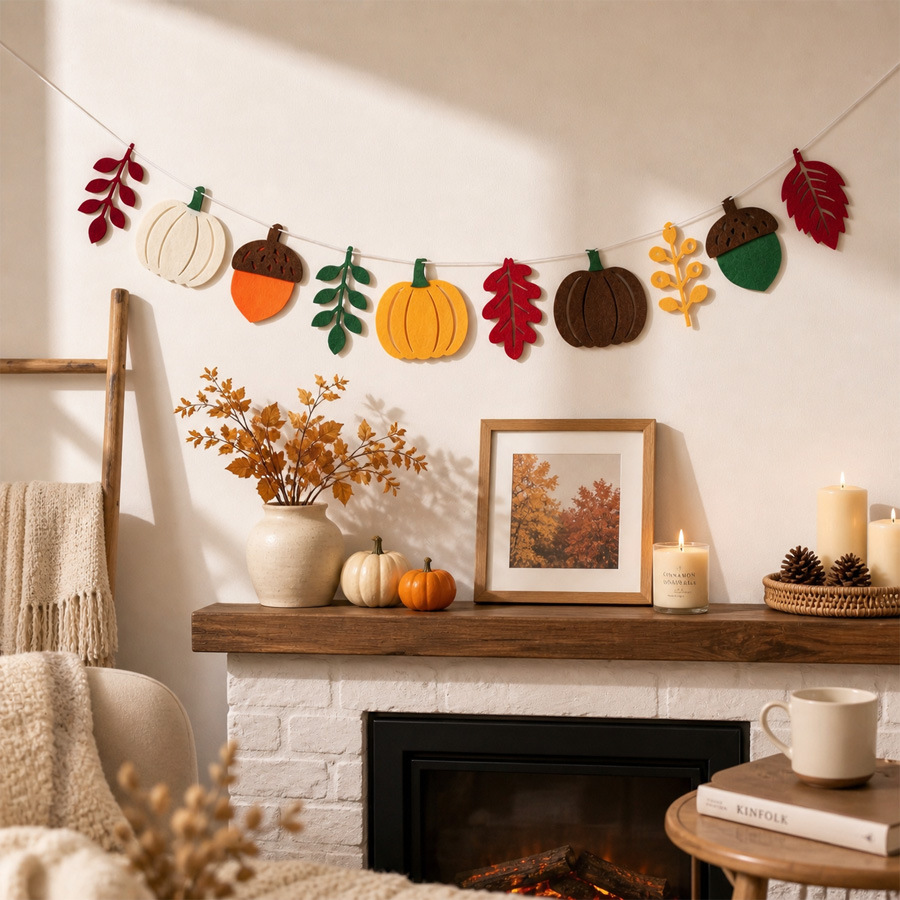 Herfst Pompoenbladeren Vlag Oo - Home Textiles Usa recensie en prijs