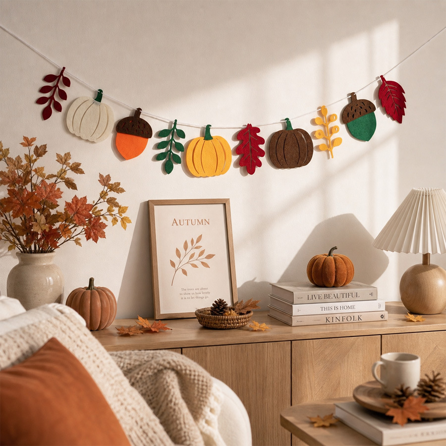 Herfst Pompoenbladeren Vlag Oo - Home Textiles Usa recensie en prijs